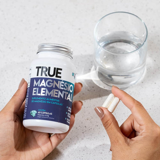 True Magnésio Elemental 60 Cápsulas