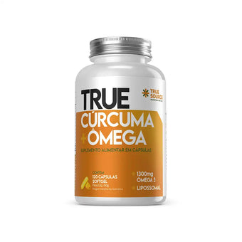 True Cúrcuma + Ômega Lipossomal 120 Cápsulas