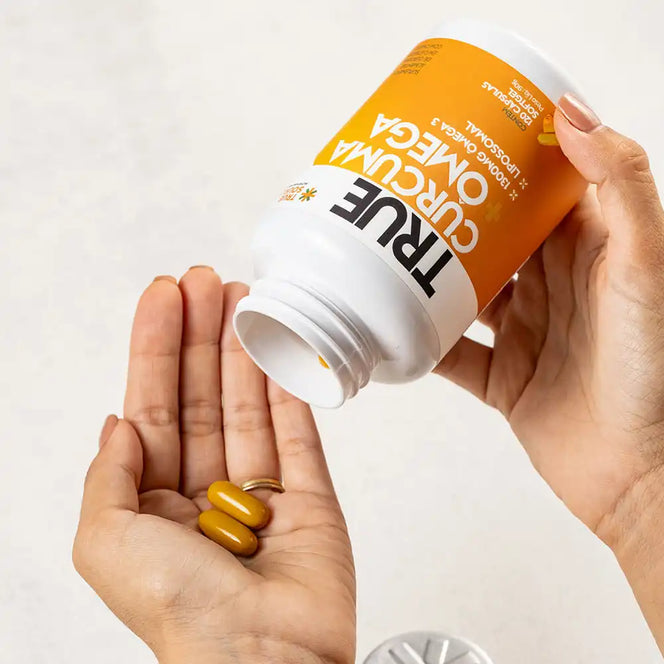 True Cúrcuma + Ômega Lipossomal 120 Cápsulas
