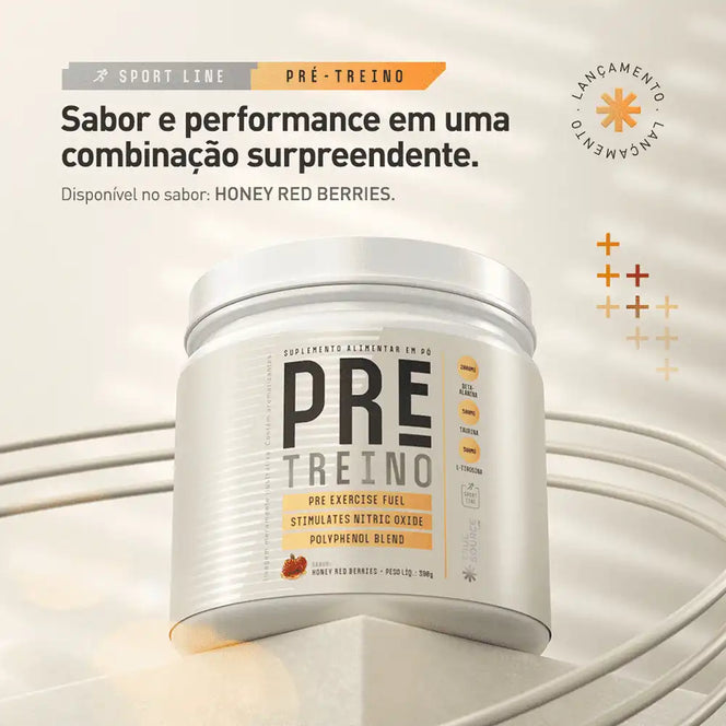 Pré-treino Sport Line Honey Red Berries 390 g