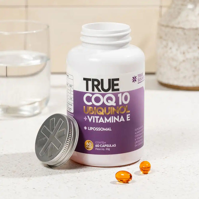 True CoQ10 Ubiquinol Lipossomal 60 Cápsulas