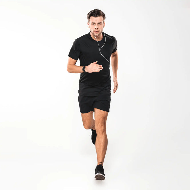 Camiseta Dry Fit Preta Masculina True Sports Tamanho GG