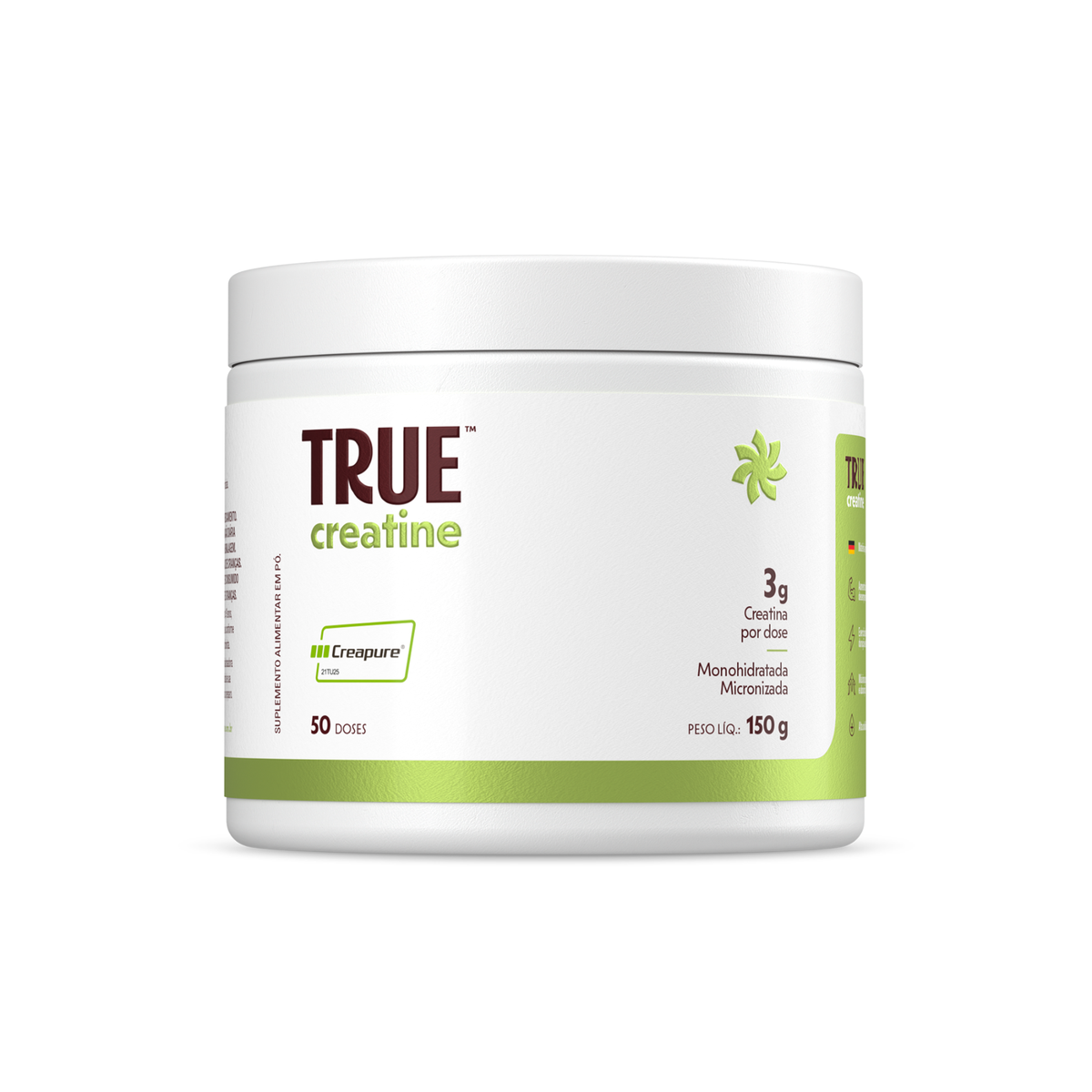 Embalagem do True Creatine Monohydrate Creapure 150 g