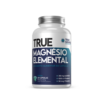 True Magnésio Elemental 60 Cápsulas
