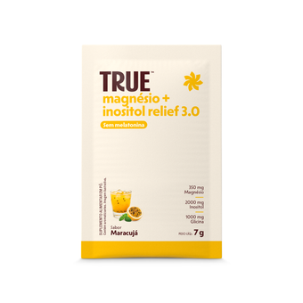 True Magnésio + Inositol Relief 3.0 Sem Melatonina Maracujá Sachê 7 g