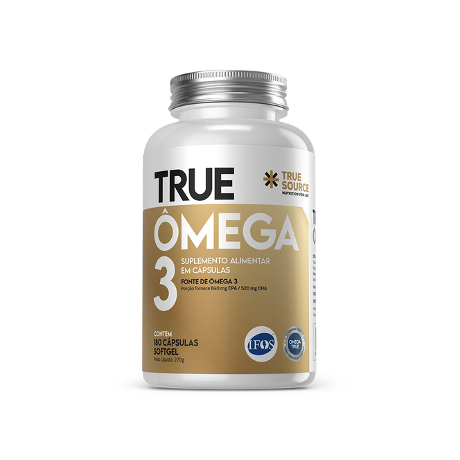 True Ômega 3 com Vitamina E 180 Cápsulas