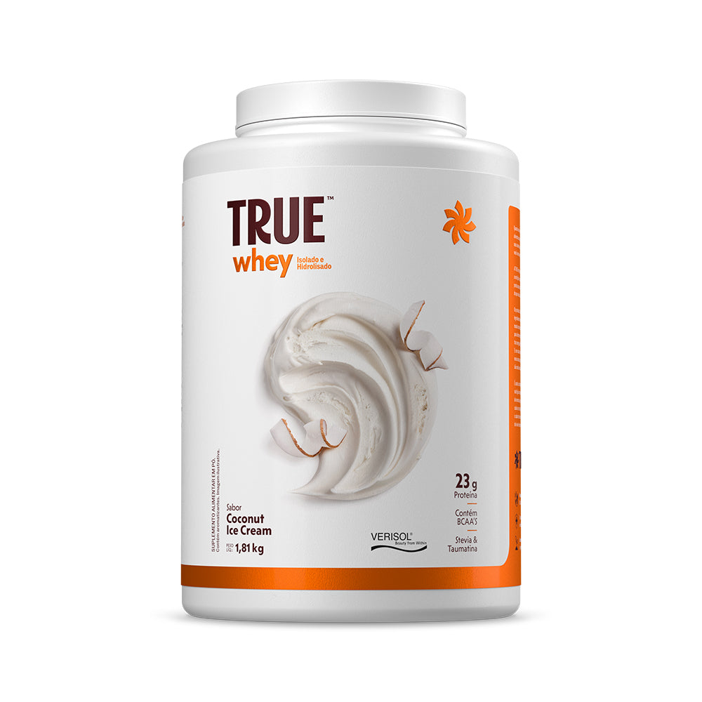 Embalagem do True Whey Protein Coconut Ice cream 1810 g