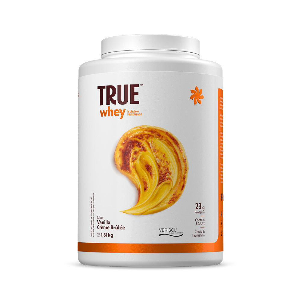 Embalagem do True Whey Protein Vanilla Crème Brûlée 1810 g