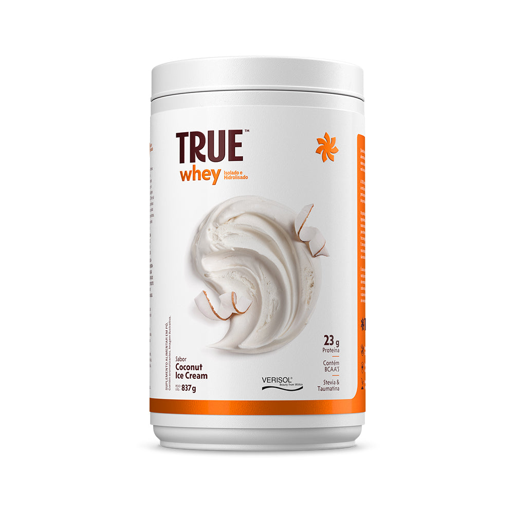 Embalagem do True Whey Protein Coconut Ice Cream 837 g