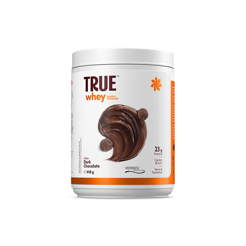 Embalagem do True Whey Protein Dark Chocolate 418 g