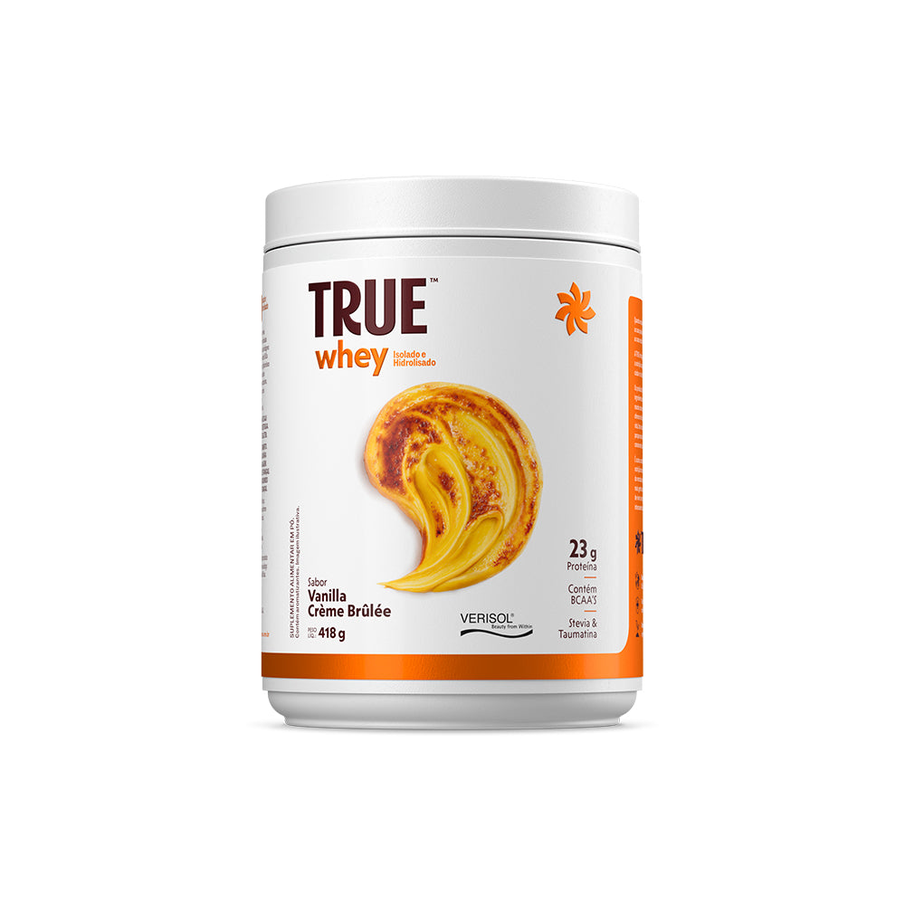 Embalagem do True Whey Protein Vanilla Crème Brûlée 418 g
