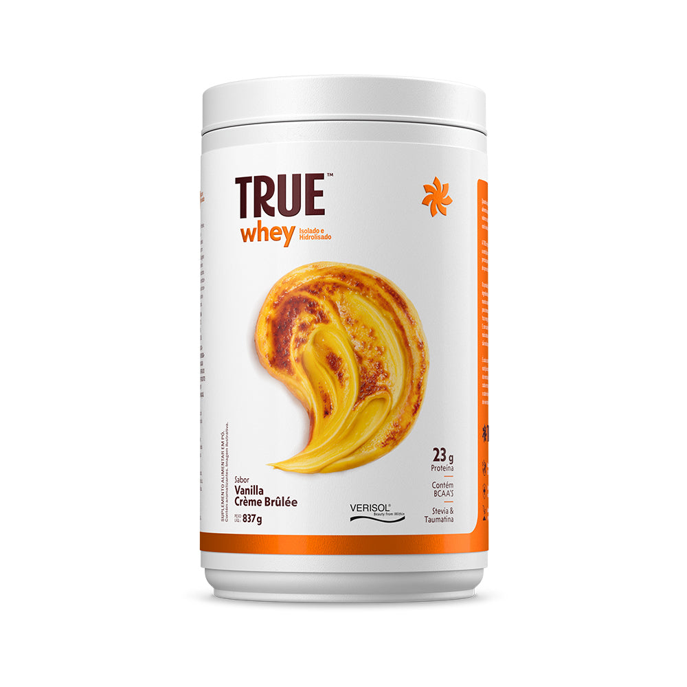 Embalagem do True Whey Protein Vanilla Crème Brûlée 837 g