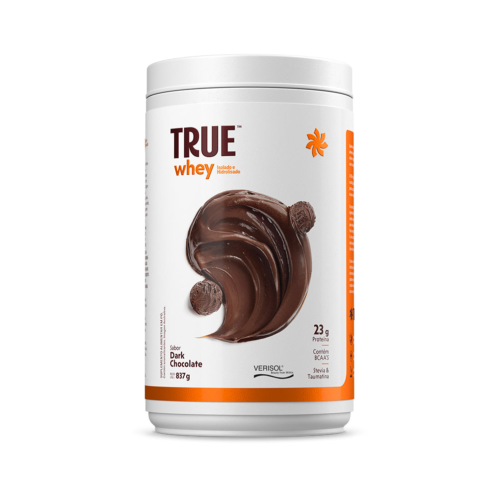 Embalagem do True Whey Protein Dark Chocolate 837 g