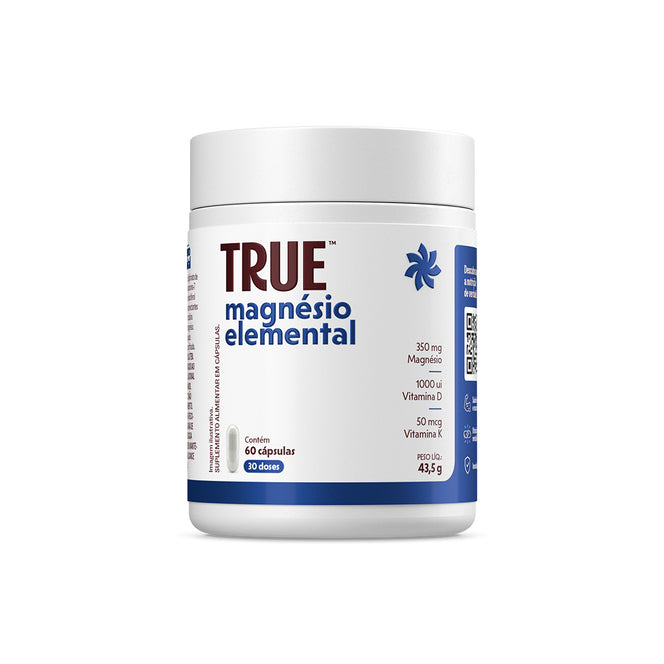 True Magnésio Elemental 60 Cápsulas