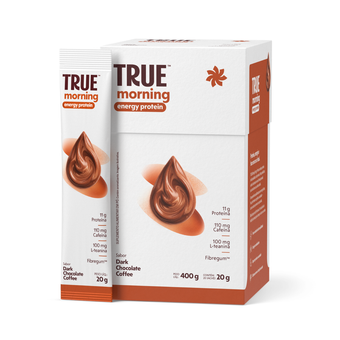 True Morning Energy Protein Dark Chocolate Coffee Caixa c/ 20 Unid.