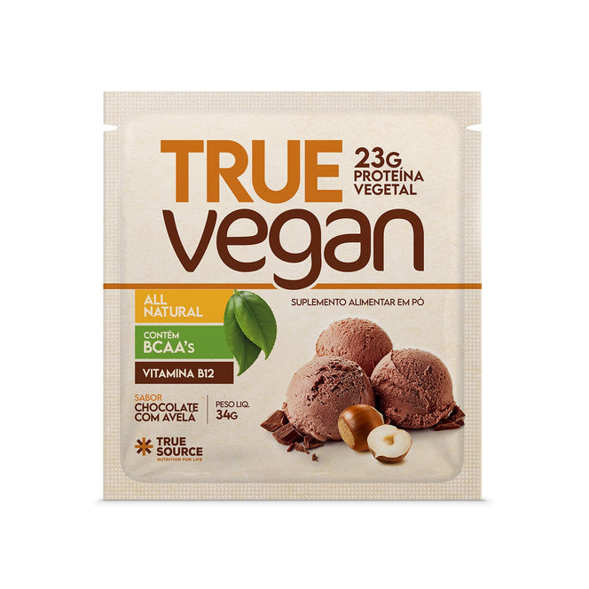 True Vegan Chocolate com Avelã Sachê 34 g