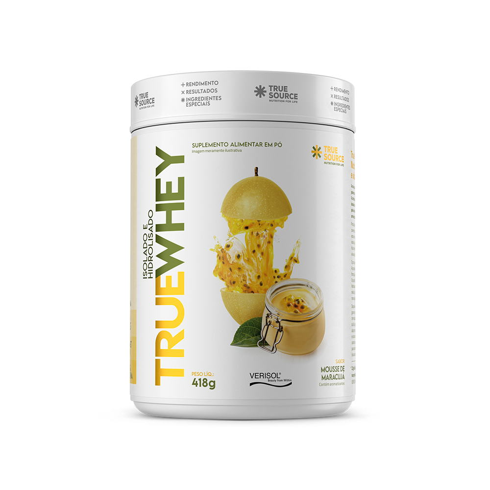 Embalagem do True Whey Protein Mousse de Maracujá 418 g