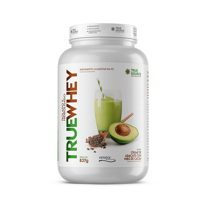 True Whey Protein Creme de Abacate com Nibs de Cacau 837 g