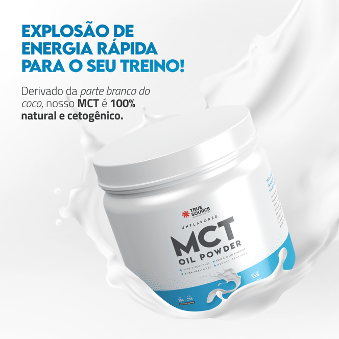 True MCT Oil Powder Sem Sabor 300 g
