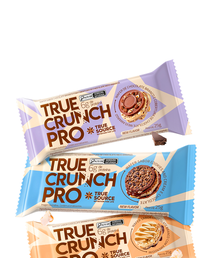 True Crunch Pro Chocolate Branco c/ Amendoim Caixa c/ 12 Unid.
