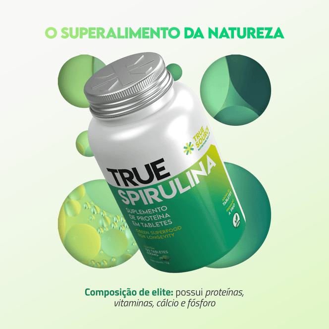 True Spirulina 120 Tabletes