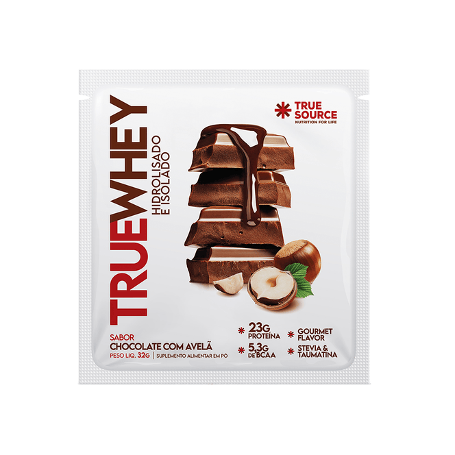 True Whey Protein Chocolate com Avelã Sachê 32 g