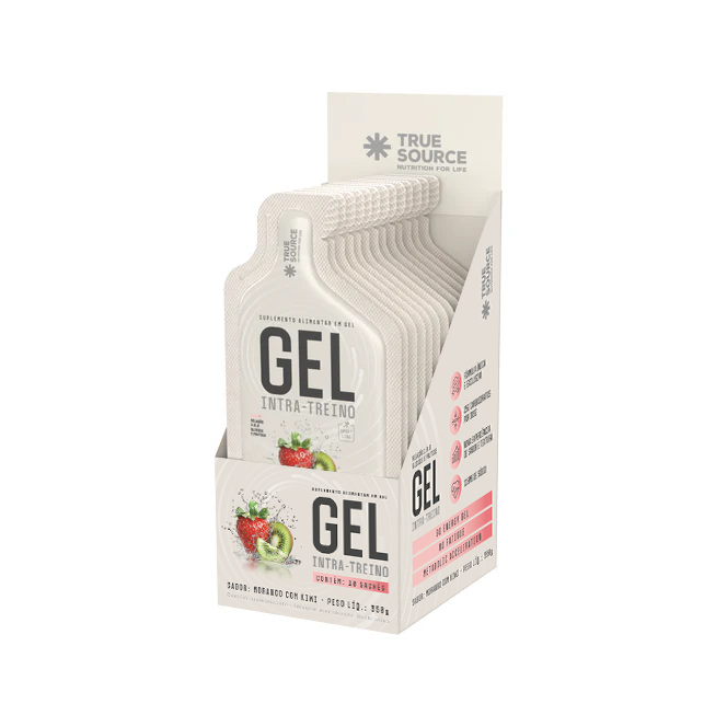 Gel Intra-treino Sport Line Morango com Kiwi Display c/ 10 Unid.